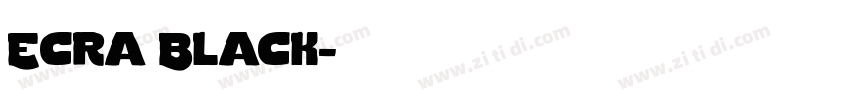Ecra Black字体转换